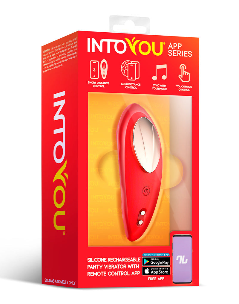 IY - Panty Vibrator - Vibrerend Slipje - Met App Control - Rood-Erotiekvoordeel.nl