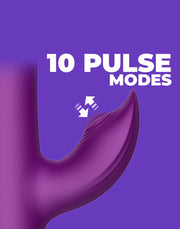IY - Sendel - Rabbit Vibrator met Bewegende Kralenring en App Control - Paars-Erotiekvoordeel.nl