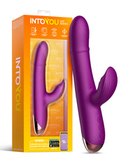 IY - Sendel - Rabbit Vibrator met Bewegende Kralenring en App Control - Paars-Erotiekvoordeel.nl