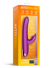 IY - Sendel - Rabbit Vibrator met Bewegende Kralenring en App Control - Paars-Erotiekvoordeel.nl