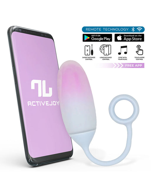 Intoyou - Vibrerend Eitje met App Control - Blauw/Roze-Erotiekvoordeel.nl