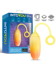 Intoyou - Vibrerend Eitje met App Control - Geel/Oranje-Erotiekvoordeel.nl