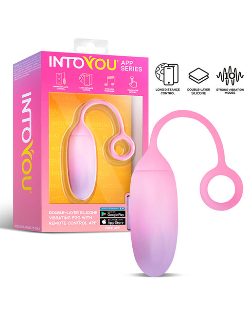 IY - Vibrerend Eitje met App Control - Roze/Blauw-Erotiekvoordeel.nl