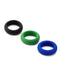 Je Joue - C-Ring Min/Med/Max Stretch - Siliconen Cockring Set - Blauw/Groen/Zwart-Laced-up.nl