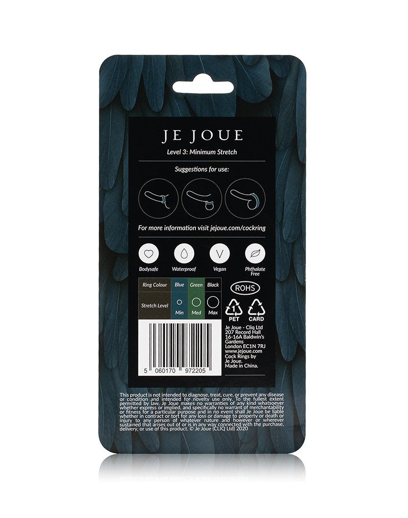 Je Joue - C-Ring Minimum Stretch - Siliconen Cockring - Blauw-Laced-up.nl