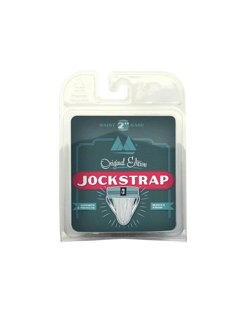 MM - Jockstrap - Heren String - Tailleband 2 inch - Wit/Grijs-Erotiekvoordeel.nl