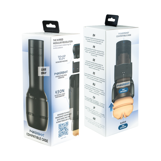 KIIROO - PowerShot Compatible Stroker Case - Zwart-Erotiekvoordeel.nl