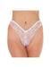 Amorable - Kanten Brasilian String Met Open Kruis - Wit-Laced-up.nl