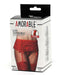 Amorable - Kanten jarretelgordel Met Open achterkant Inclusief String En Kousen - Rood-Laced-up.nl
