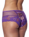 Amorable - Kanten Slip Met Open Achterkant En rijglint - Lila-Laced-up.nl