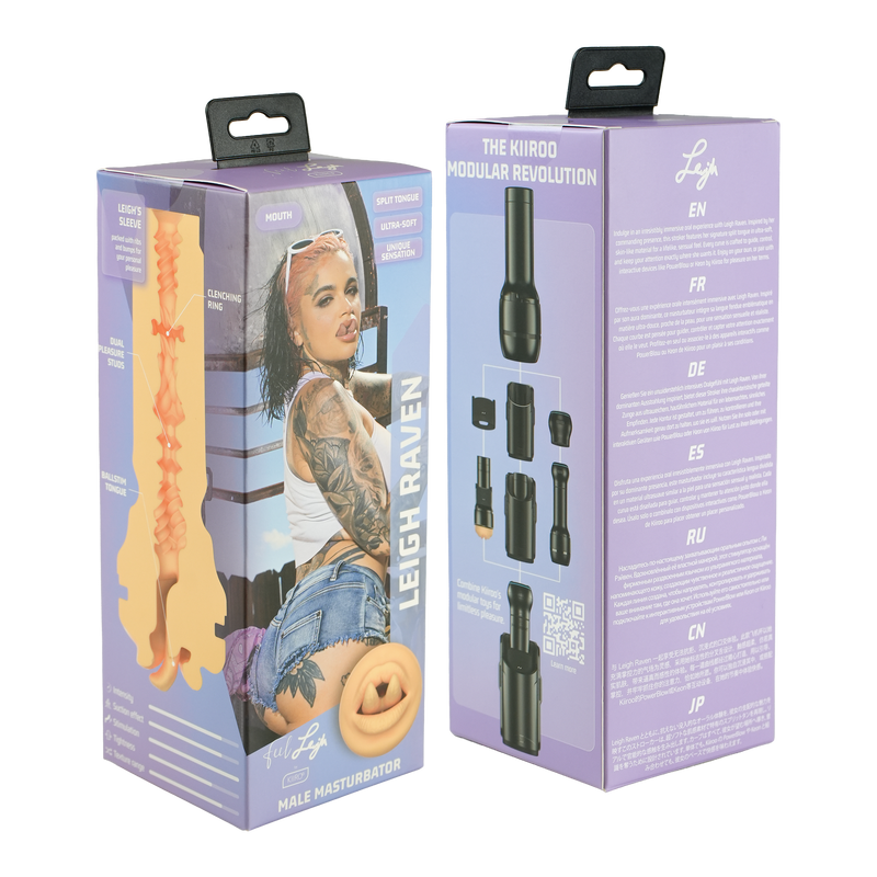 Kiiroo - FeelStar Stroker - Masturbator - Leigh Raven - Gespleten Tong-Erotiekvoordeel.nl