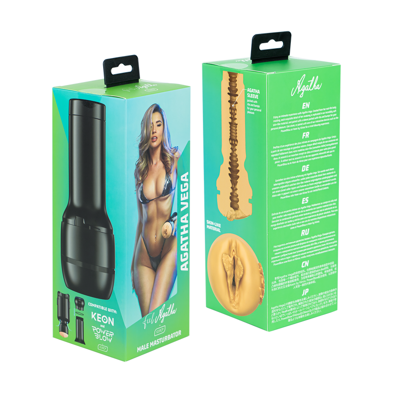 Kiiroo - Feelstar Stroker - Pornstar-Masturbator - Agatha Vega - Auch mit dem Keon oder Powerblow verwendbar - Laced-up.nl