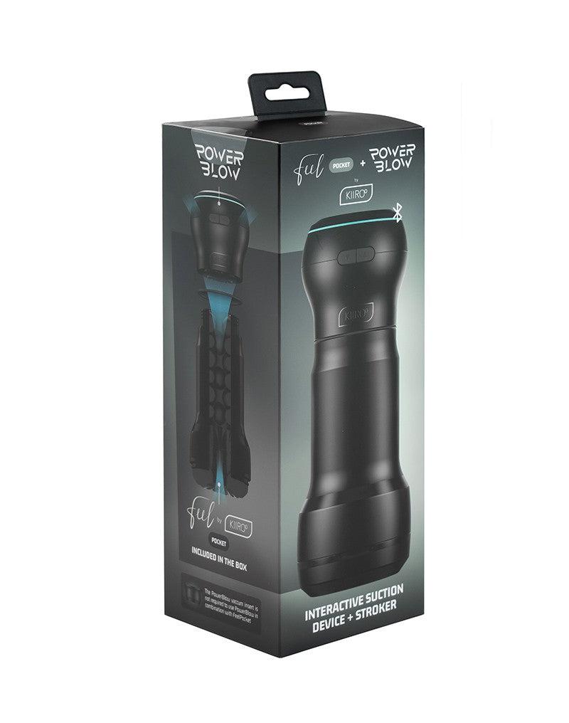 Kiiroo - Pocket Stroker en PowerBlow Combo - Zwart-laced-up.nl