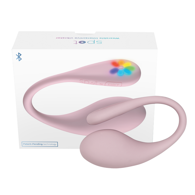 Kiiroo - Spot - Draagbaar Interactief Vibrerend Eitje - Kiss Me - Roze-Erotiekvoordeel.nl