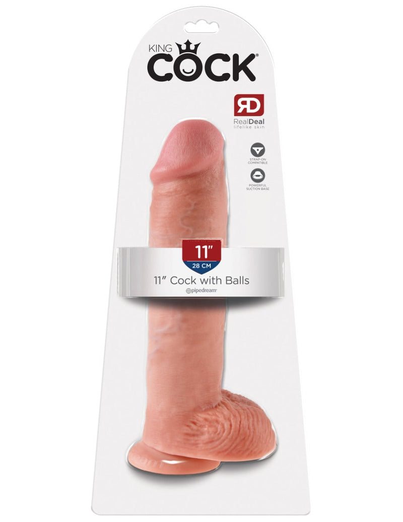 Gode King Cock avec scrotum - Réaliste, puissant et polyvalent - Laced-up.nl