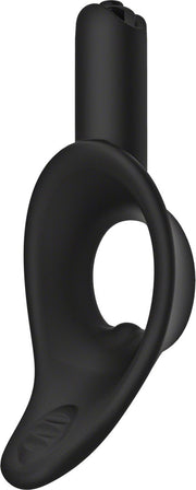 Kink by Doc Johnson - Cock Jock - Vibrerende Siliconen Cockring - Diameter 38 mm - Zwart-Laced-up.nl