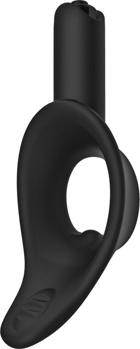 Kink by Doc Johnson - Cock Jock - Vibrerende Siliconen Cockring - Diameter 38 mm - Zwart-Laced-up.nl