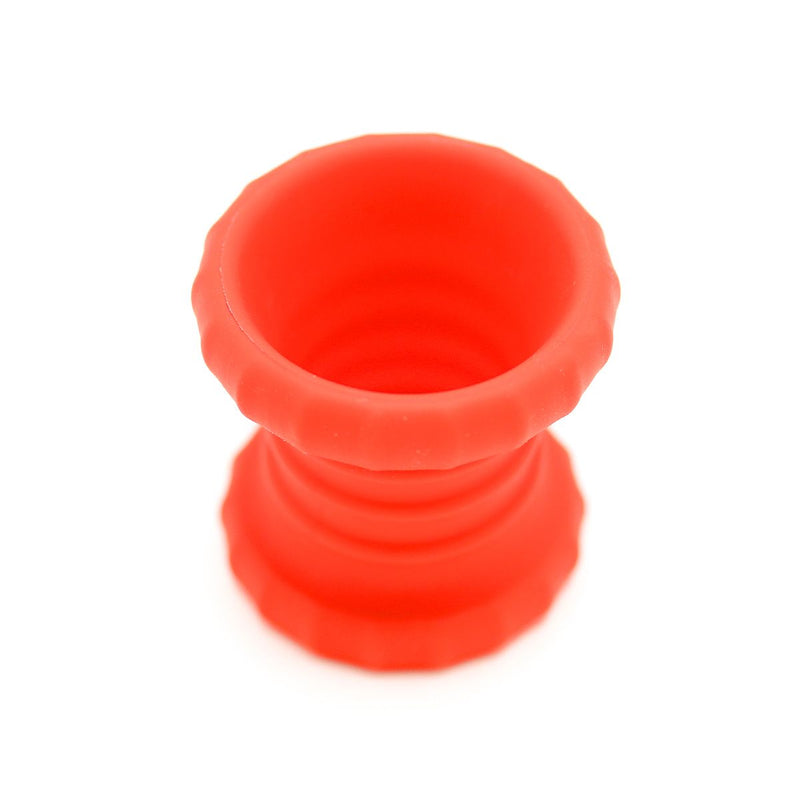 Kiotos - 2 in 1 Siliconen Cockring & Ball Stretcher - Extra Hoog - Rood/Groen-Erotiekvoordeel.nl