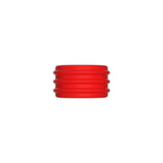 Kiotos - 2 in 1 Siliconen Cockring & Ball Stretcher - Rood/Zwart-Erotiekvoordeel.nl