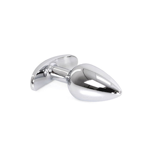 Kiotos - Aluminium buttplug Met Handvat En Sierkristal - Transparant-Erotiekvoordeel.nl