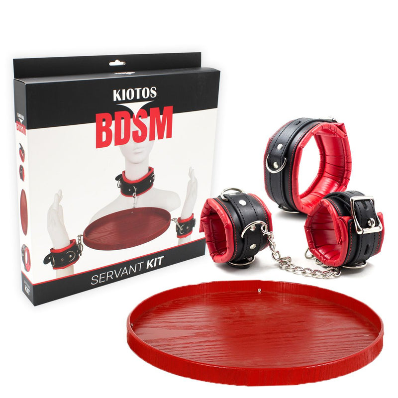 Kiotos BDSM - Boeienset met Dienblad - Rood/Zwart-Laced-up.nl