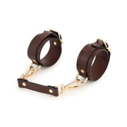 Kiotos - BDSM Fancy 9 Item Kit - Luxe Draagtas met 9 Verschillende BDSM Artikelen - Bruin-Erotiekvoordeel.nl