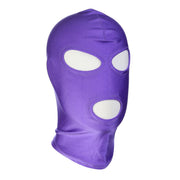 Kiotos - BDSM Hood Classic Met 3 Gaten - Paars-Laced-up.nl