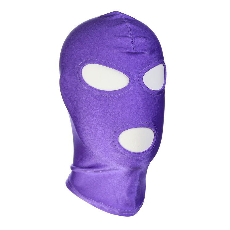 Kiotos - BDSM Hood Classic Met 3 Gaten - Paars-Laced-up.nl