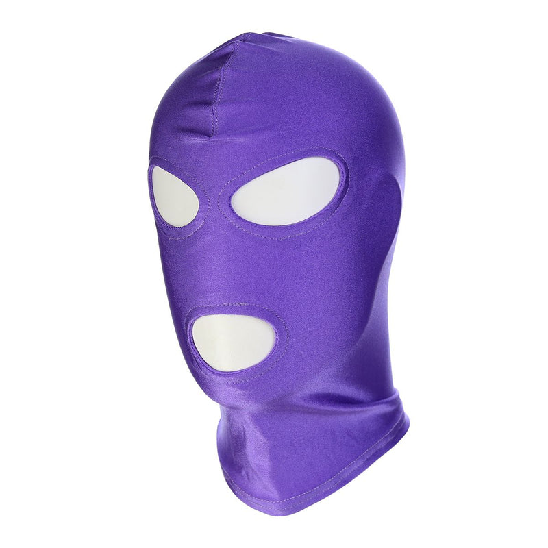 Kiotos - BDSM Hood Classic Met 3 Gaten - Paars-Laced-up.nl