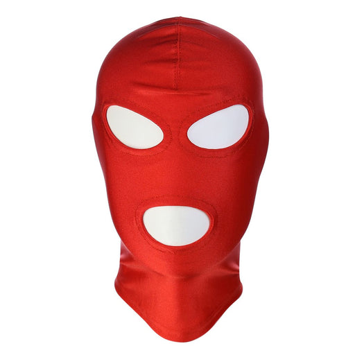 Kiotos - BDSM Hood Classic Met 3 Gaten - Rood-Laced-up.nl