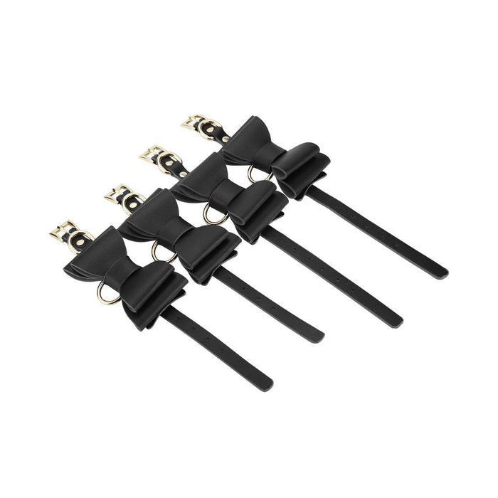 Kiotos - BDSM Kit met 8 items met Strikken in Etui - Zwart-Laced-up.nl