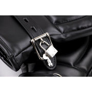 Kiotos - BDSM-Lederhandschuhe für Bondage - Schwarz - Laced-up.nl