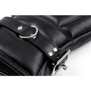 Kiotos - BDSM-Lederhandschuhe für Bondage - Schwarz - Laced-up.nl