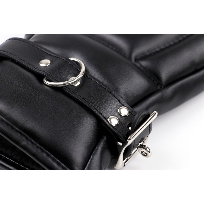 Kiotos - BDSM-Lederhandschuhe für Bondage - Schwarz - Laced-up.nl