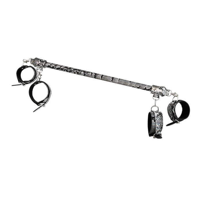 Kiotos - BDSM Set Met Slangenprint - Neon Zilver-Laced-up.nl