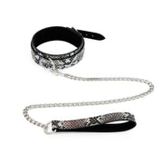 Kiotos - BDSM Set Met Slangenprint - Neon Zilver-Laced-up.nl