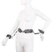 Kiotos - BDSM Set Met Slangenprint - Neon Zilver-Laced-up.nl