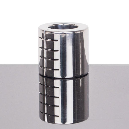 Kiotos - Ballstretcher RVS Met Groeven Scharnierend 56 mm Hoog Ø 35 mm-Erotiekvoordeel.nl