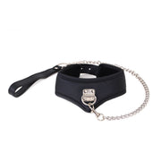 Kiotos - Basic Collar Met Leash - PU leer-Erotiekvoordeel.nl