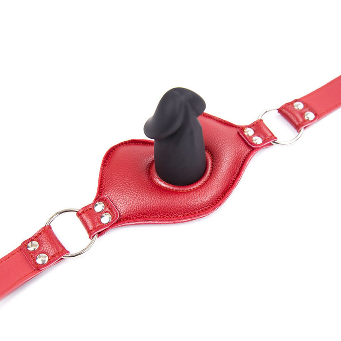 Kiotos - Big Lips Penis Gag - Rood-Laced-up.nl