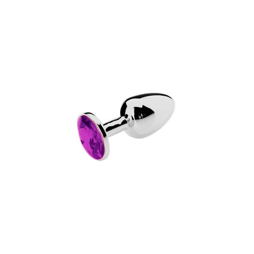 Kiotos - Buttplug Aluminium - Lichtgewicht - Paarse Siersteen-Erotiekvoordeel.nl