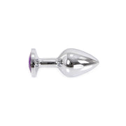 Kiotos - Buttplug Aluminium - Lichtgewicht - Paarse Siersteen-Erotiekvoordeel.nl