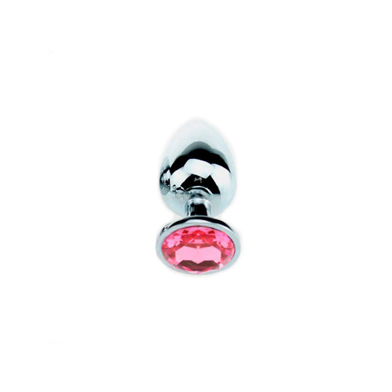 Kiotos - Buttplug Aluminium - Met Roze Kristal-Erotiekvoordeel.nl