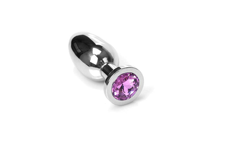 Kiotos - Buttplug RVS Met Roze Kristal - Small-Erotiekvoordeel.nl