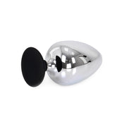 Kiotos - Buttplug RVS Met Siliconen Voetje BIG-S-Erotiekvoordeel.nl