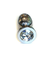 Kiotos - Buttplug RVS Met Transparant Kristal - Medium-Erotiekvoordeel.nl