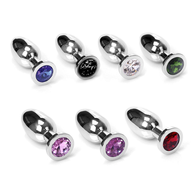Kiotos - Buttplug RVS Met Transparant Kristal - Small-Erotiekvoordeel.nl