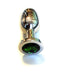 Kiotos - Buttplug RVS - Met groen Kristal-Laced-up.nl
