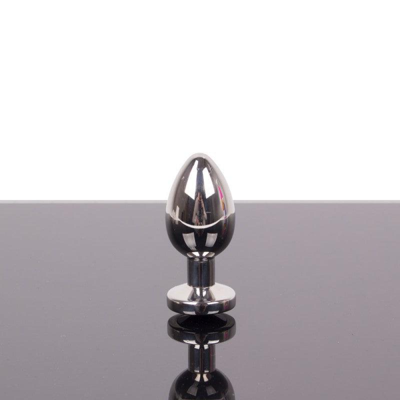Kiotos - Buttplug RVS Met Zwart Kristal-Laced-up.nl