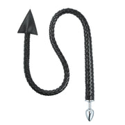 Kiotos - Buttplug en Zweep inéén - Devil Tail Buttplug en Gevlochten Singletail 2-in-1 -Laced-up.nl